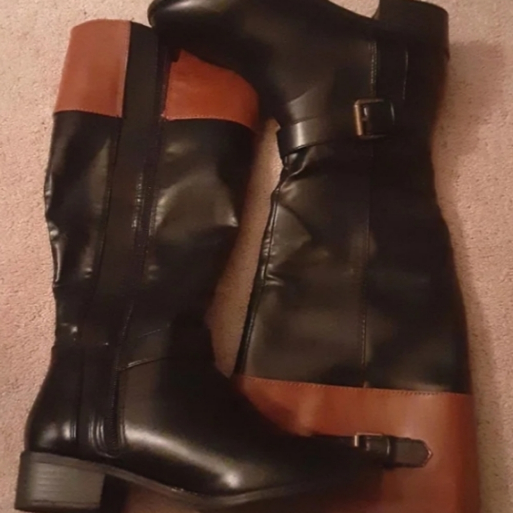 Black and Brown Boots